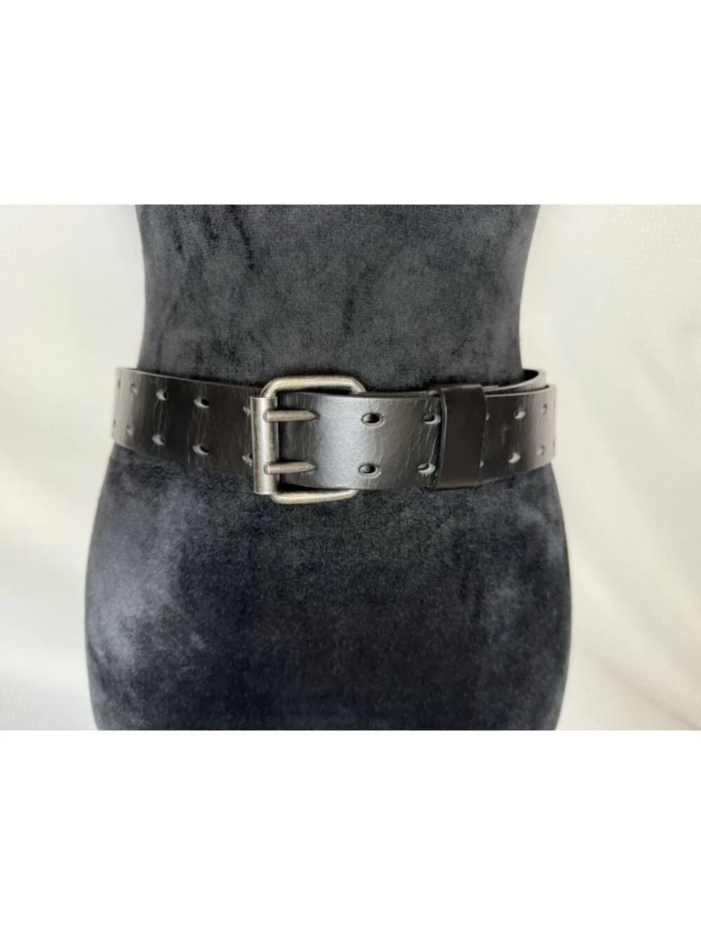Wrangler Mens 2 Hole Double Prong 42/105 Full Grain Leather Heavy Duty Belt 1.5